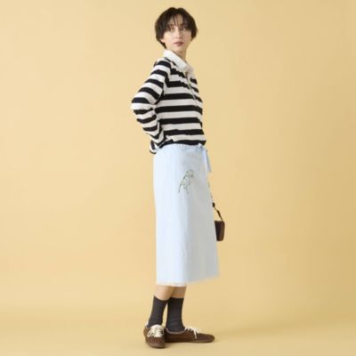 MADISONBLUE(マディソンブルー)のSLIM FIT RUGBY SHIRT COTTON BORDER