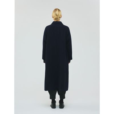 mizuiro ind(ミズイロインド)のウール混バルマカーンコート通販