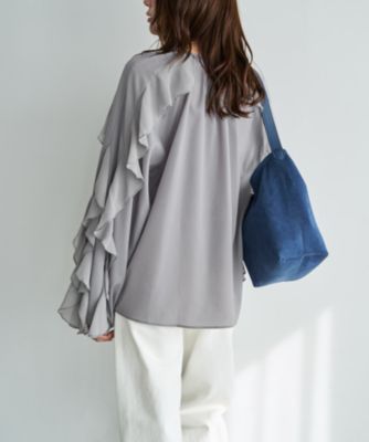 STYLE DELI(スタイルデリ)の【LUXE】ドレープフリルブラウス通販