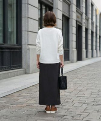 STYLE DELI(スタイルデリ)のサラッと綿混Uネックニットトップス通販