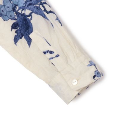 pas de calaisパドカレ 半袖シャツ タイダイ 墨染コットンクプラ pas de calais(パドカレ)の26SS Japonismflowerブラウス通販 | 集英社