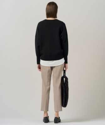 ICB(アイシービー)の【洗える】 シルキーウールダブルフェイス ニット