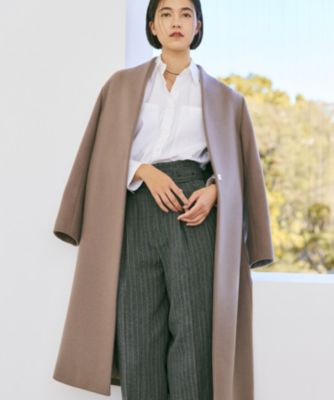 BEIGE,　 ベイジ　今季 ノーカラーロングコートPASSY 90,200円 BEIGE，(ベイジ)のPASSY / ノーカラーロングコート通販 | 集英社