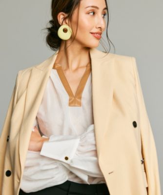 BEIGE，(ベイジ)の【STORY 7月号掲載】 PAULINE / レザーコンビ