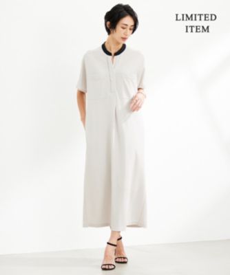 大人気【HOBBS】着心地抜群♪ジャージーミニ丈ワンピース ICB(アイシービー)の【WEB限定・洗える】 アムンゼンジャージー