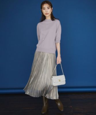23区 S(ニジュウサンク エス)のシャイニー プリーツスカート通販