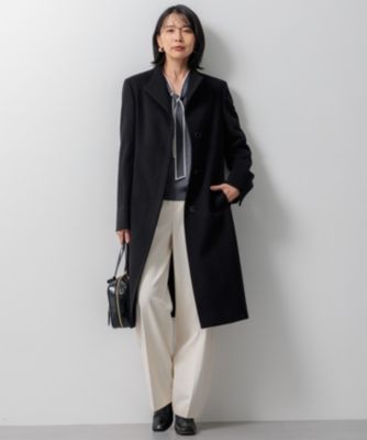 23区 S(ニジュウサンク エス)のウールカシミヤビーバー スタンドカラー