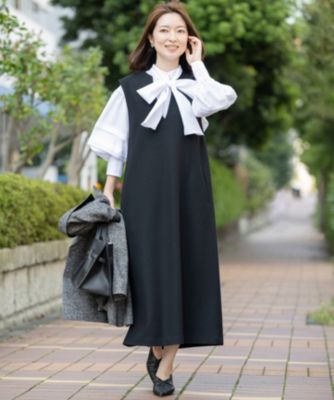 美品　23区　ウールミルドジャージー ジャンパースカート　34サイズ 23区 S(ニジュウサンク エス)の【Sサイズ限定】ウールミルドジャージー