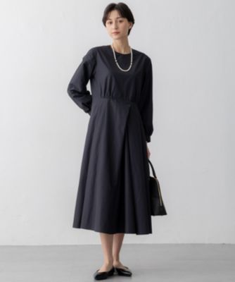 ■タグ付き新品■23区【VERYコラボ】ラスタークロス タックワンピース　36 VERYコラボ】ラスタークロス タックワンピース / 23区 | ファッション