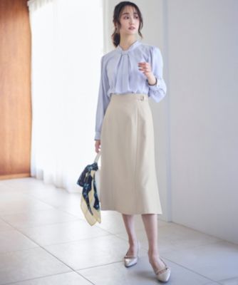 新品未使用ARCHIVIO ライトグレー フレアスカート 新品未使用ARCHIVIO ライトグレー フレアスカート