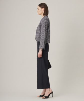 新品未使用　ICB デニムライクツイードニットジャケット　続続最後から二番目の恋 ドラマ「続・続・最後から二番目の恋」着用】 デニムライクツィード