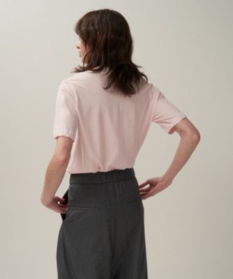 試着のみ　ATON Tシャツ FRESCA SINGLE JERSEY ピンク FRESCA SINGLE JERSEY | SATNDARD T-SHIRT – ATON | エイトン