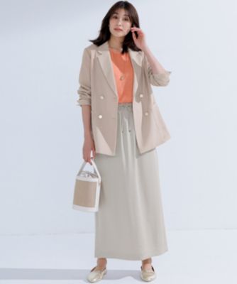 23区　スムースサテン Iライン スカート 23区｜【撥水加工/洗える】スムースサテン Iライン スカート | Rakuten