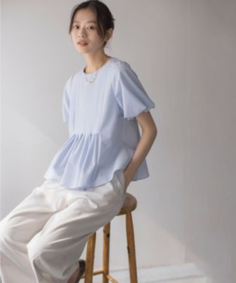 【新品タグ付】パトゥ★ボリュームペプラム Tシャツ 組曲(クミキョク)のドライタッチペプラム ブラウス通販 | 集英社HAPPY