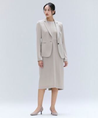 【新品】BEIGE, ベイジ CINDY ノースリーブワンピース BEIGE，(ベイジ)の【洗える・L-size】CINDY / クルーネック
