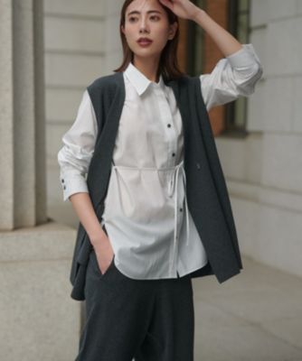 23区(ニジュウサンク)の【洗える/吊り干しOK】ヴィスコースストレッチ