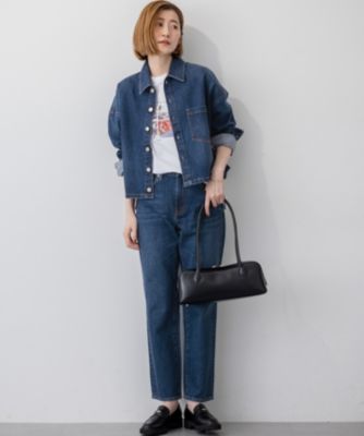 春秋対応♥可愛いクロップドデニムジャケット/追跡有 23区 L(ニジュウサンク エル)の【RED CARD TOKYO×23区