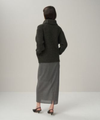 ATON ペンシルスカート　02 ATON(エイトン)のTECHNO WOOL ETERMIN | ペンシルスカート通販