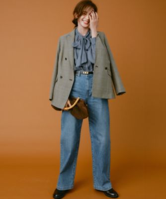 23区　シアービエラ ボウタイ ブラウス 23区｜【見上愛さん着用/洗える】シアービエラ ボウタイ ブラウス