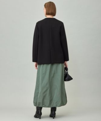 ICB アイシービー　洗える　スーツ ノーカラー　アイボリー　Lサイズ ICB L(アイシービー エル)の【洗える】コンパクトWフェイス ノー