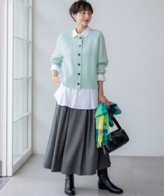 23区 L(ニジュウサンク エル)の【洗える】カシミヤブレンド ケーブル