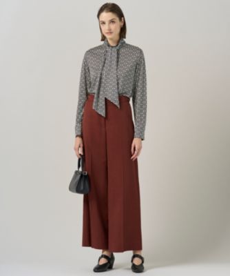 美品 アイシービー 24AW レトロウォールペーパープリントブラウス ボウタイ 美品 アイシービー 24AW レトロウォールペーパープリント