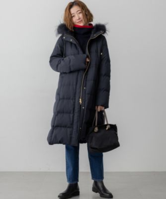 23区(ニジュウサンク)の【撥水加工】ブライトウール ロングダウン