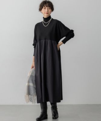 23区 L(ニジュウサンク エル)の【洗える】ギャザーコンビ ニット