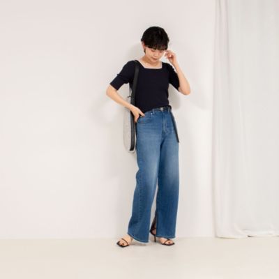 Rie Miller(リエミラー)の【RM denim】スリットフレアハイ