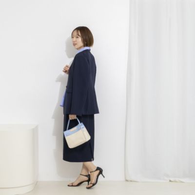 タイムセール！NOLLEY'S ストレッチ ミモレ丈 タイトスカート 38 セール】ウォッシャブル折り返しロングタイトスカート（スカート
