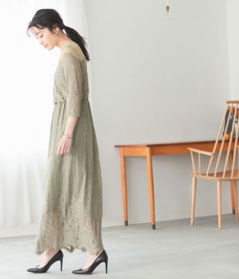 Adam Et Rope アダム エ ロペ のチュールパネルレースドレス通販 集英社happy Plus Store Adam Et Rope アダム エ ロペ のチュールパネルレースドレス通販 集英社happy Plus Store