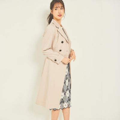 Laisse Passe レッセ パッセ のリボンベルト付きトレンチコート通販 集英社happy Plus Store