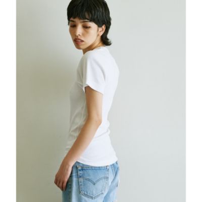 Whim Gazette(ウィム ガゼット)の【OVERNEATH】リブTEE通販