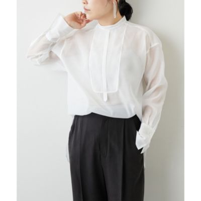 新品　ウィムガゼット　オーガンジーシースルーブラウス　BLACK 新品 ウィムガゼット オーガンジーシースルーブラウス BLACK