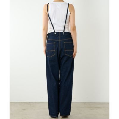Whim Gazette(ウィム ガゼット)のワンウォッシュサスペンダーDENIM通販