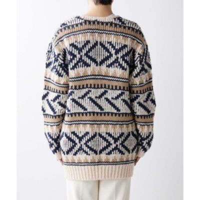 Whim Gazette(ウィム ガゼット)の【THE PAUSE】ジャガードUネックプル