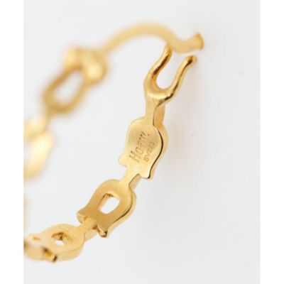 美品　Hoaw. ハァウ　ホースシューフープピアス　ゴールド　ウィムガゼット Whim Gazette(ウィム ガゼット)の【Hoaw.】ホースシューフープ