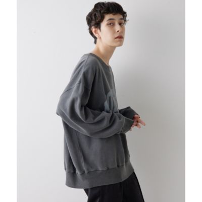 Whim Gazette（ウィムガゼット）　ピグメントロゴウラケプルオーバー Whim Gazette（ウィムガゼット）の「ピグメントロゴ裏毛プル