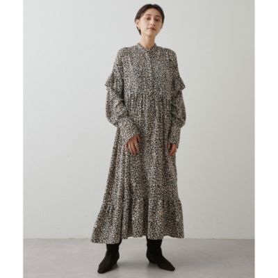 Whim Gazette ウィムガゼット ヒョウ柄 レオパード ロングワンピース Whim Gazette(ウィム ガゼット)の【15th Anniversary