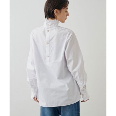 Whim Gazette(ウィム ガゼット)のハイネックフリルブラウス通販