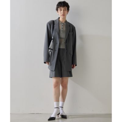 マルティニーク　ハーフパンツchaos eclat m7days ウィムガゼット Whim Gazette(ウィム ガゼット)の【THE PAUSE】タックハーフ