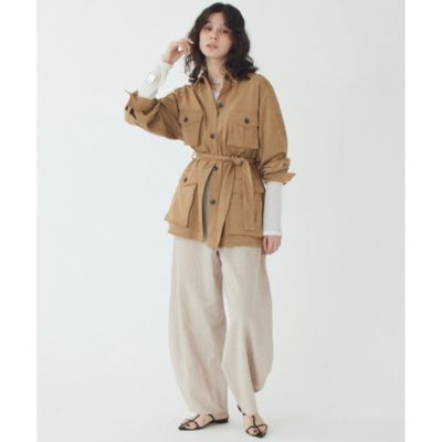 新品　ウィムガゼット　THE PAUSE コットンリネンカーブパンツ ウィムガゼット Whim Gazette 【THE PAUSE】コットンリネン