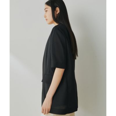 Whim Gazette ジュートライクハーフスリーブジャケット　ウィムガゼット ジュートライクハーフスリーブジャケット | Whim Gazette(ウィム