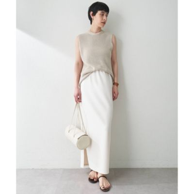 Whim Gazette(ウィム ガゼット)のカットジョーゼットスリットスカート