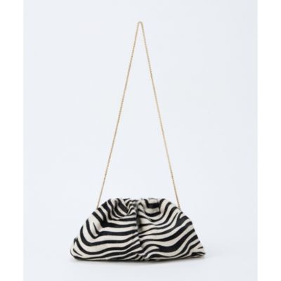 Whim Gazette(ウィム ガゼット)の【INNUE】ZebraチェーンクラッチBAG