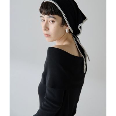 Whim Gazette(ウィム ガゼット)のオフショルニットプルオーバー