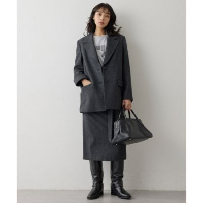 新品 Whim Gazette ウィムガゼット ウールギャバミニスカート 36 セール】シャギーミニスカート（スカート）｜Whim Gazette（ウィム