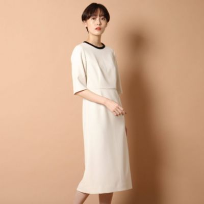 Dressterior Ladies ドレステリア レディース の Web Domani掲載 バイカラーiラインワンピース通販 集英社happy Plus Store