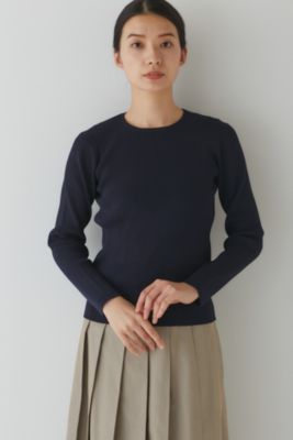 human woman / ヒューマンウーマン ◆コンパクトリブニットトップス human woman(ヒューマン ウーマン)の◇コンパクトリブニット