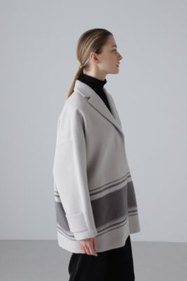 【国内発送】ADORE シャギーモヘヤコート ベージュ ADORE アドーア ロングコート シャギー 36 S ノーカラー モヘヤ